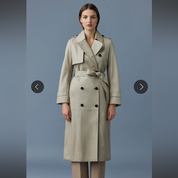 MACKAGE GAEL-V Maxi Leather Trench Coat - Picture 3 of 15